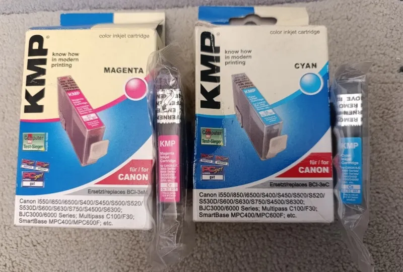 KMP color inkjet cartridge C6 a C7